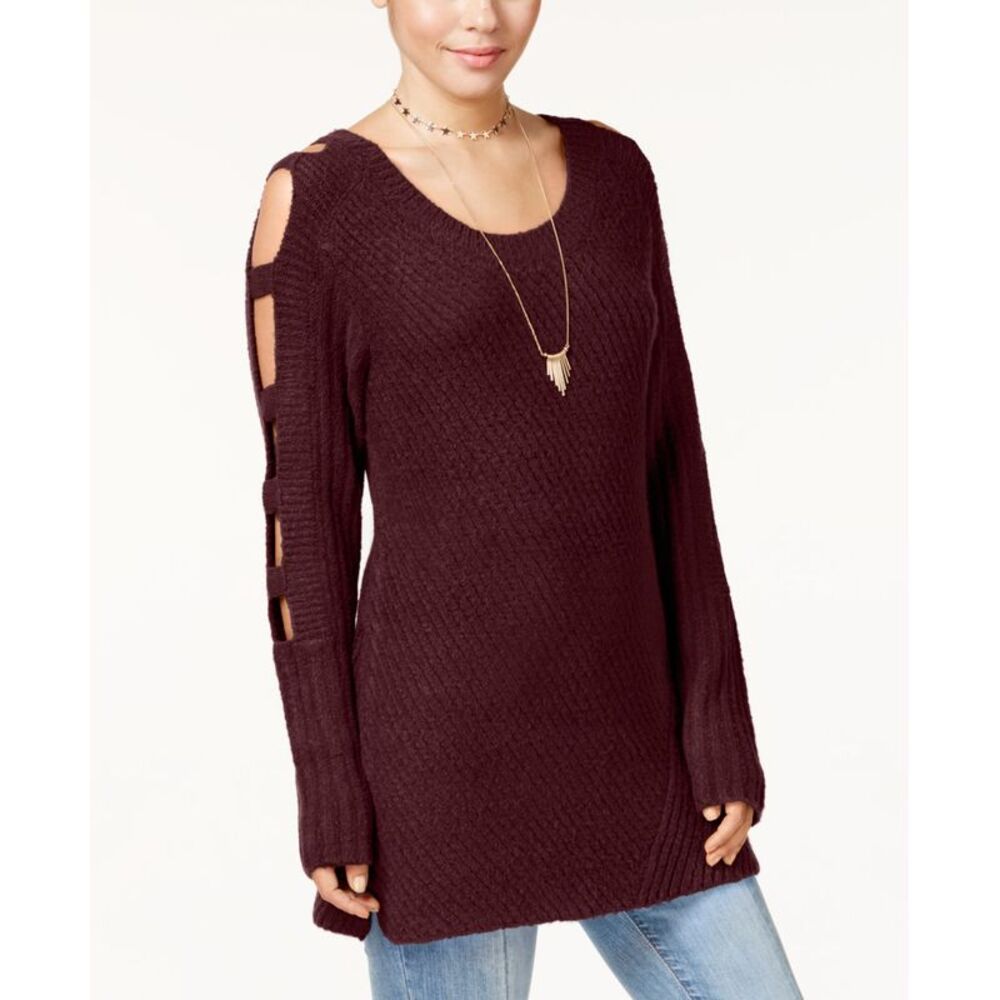 Almost Famous Juniors Ladder Sleeve Sweater